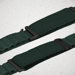 Mobilize Nylon Watch Band - Alpine - Black Connector - For Apple 42/44/45/49Mm - Dark Green - 123TelecomShop