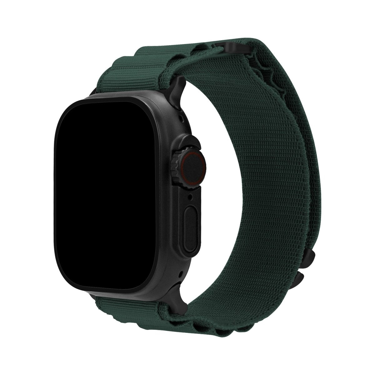 Mobilize Nylon Watch Band - Alpine - Black Connector - For Apple 42/44/45/49Mm - Dark Green - 123TelecomShop