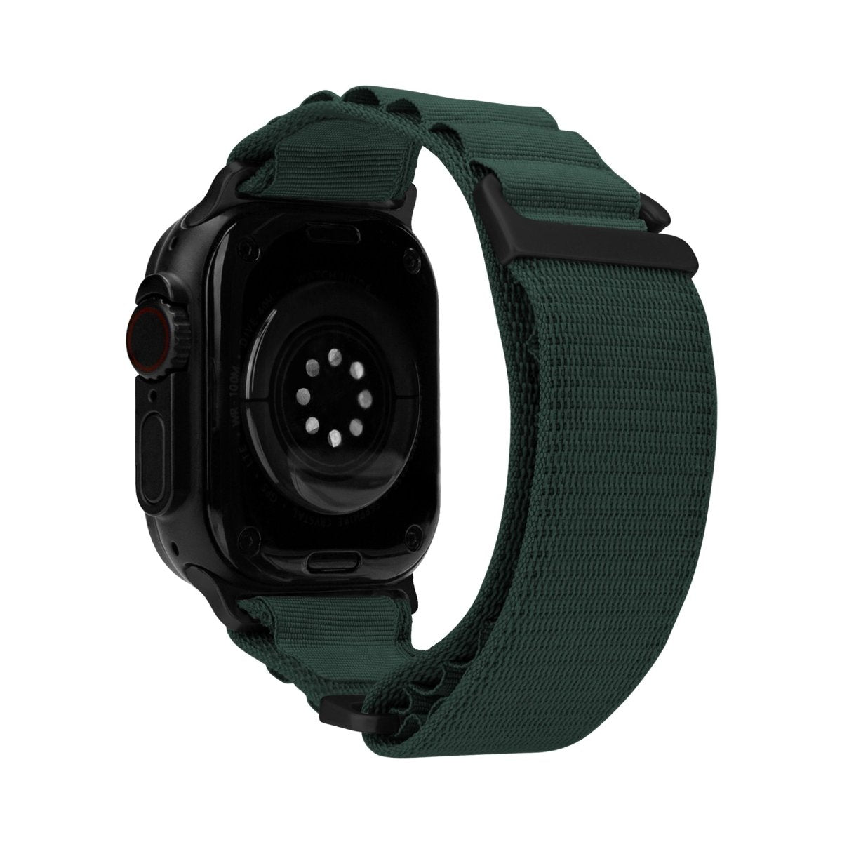 Mobilize Nylon Watch Band - Alpine - Black Connector - For Apple 42/44/45/49Mm - Dark Green - 123TelecomShop