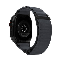 Mobilize Nylon Watch Band - Alpine - Black Connector - For Apple 42/44/45/49Mm - Dark Grey - 123TelecomShop