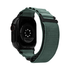 Mobilize Nylon Watch Band - Alpine - Black Connector - For Apple 42/44/45/49Mm - Green - 123TelecomShop
