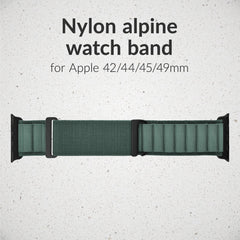 Mobilize Nylon Watch Band - Alpine - Black Connector - For Apple 42/44/45/49Mm - Green - 123TelecomShop