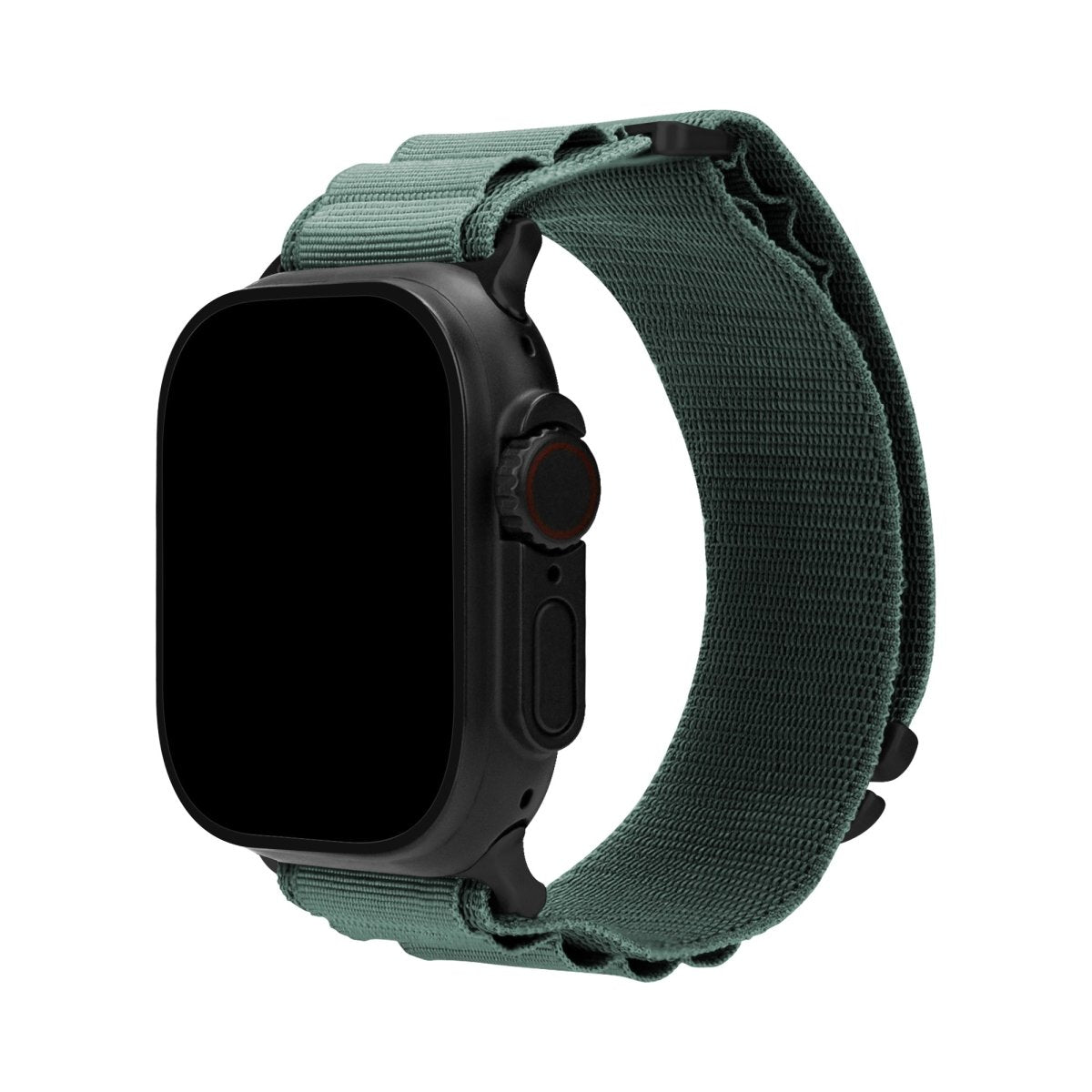 Mobilize Nylon Watch Band - Alpine - Black Connector - For Apple 42/44/45/49Mm - Green - 123TelecomShop
