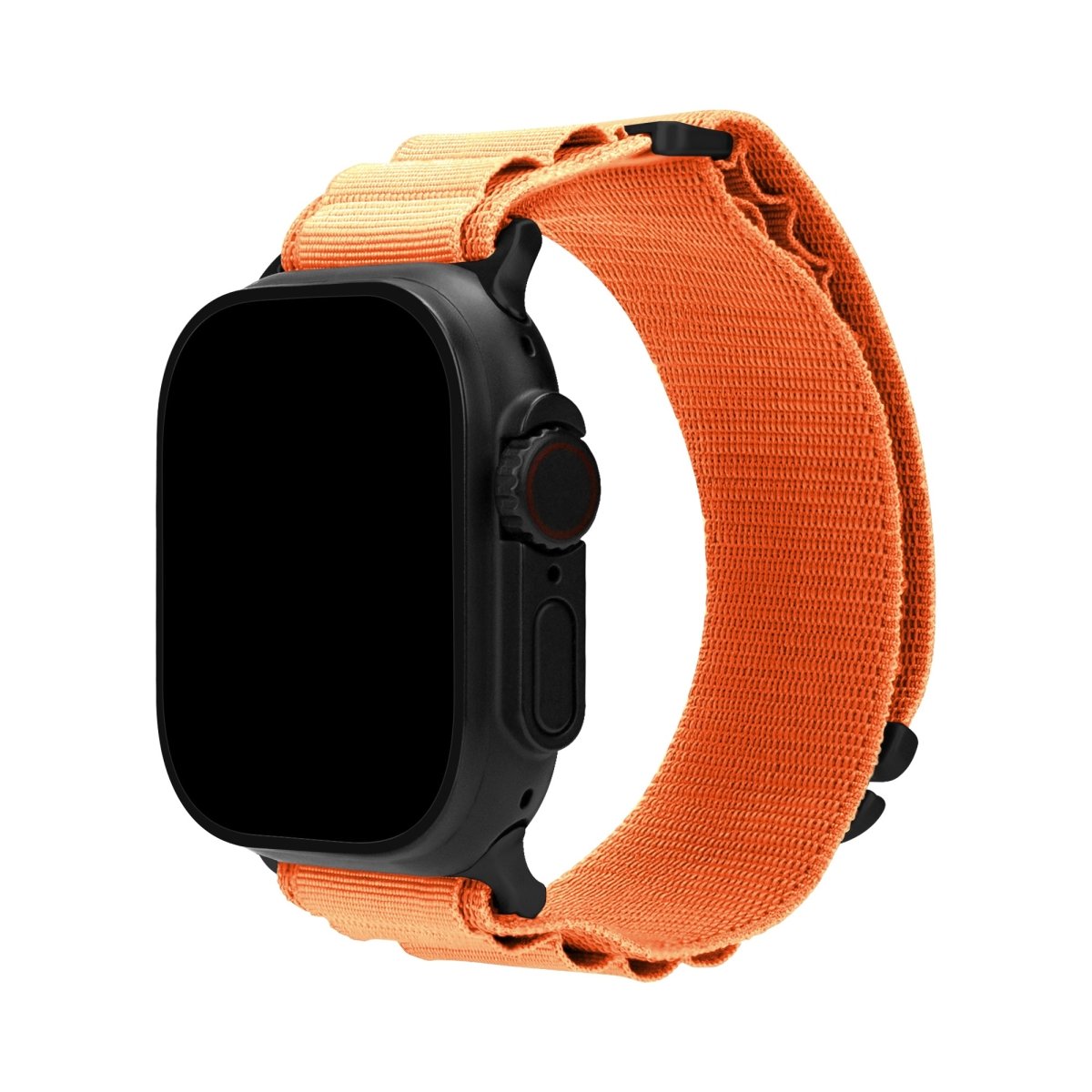 Mobilize Nylon Watch Band - Alpine - Black Connector - For Apple 42/44/45/49Mm - Orange - 123TelecomShop
