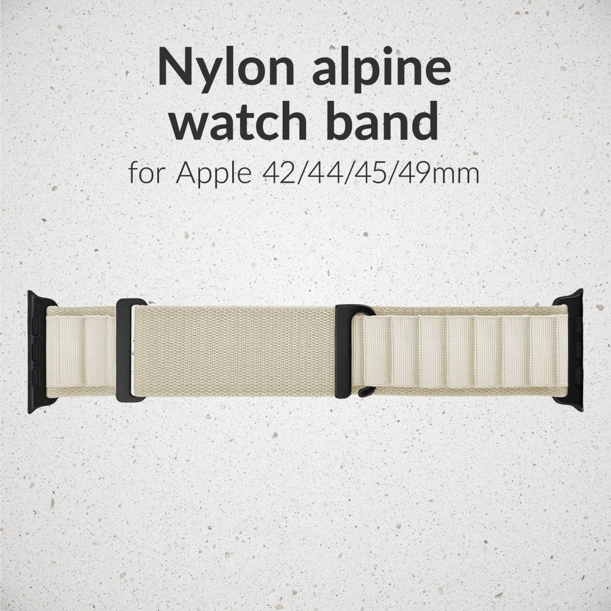 Mobilize Nylon Watch Band - Alpine - Black Connector - For Apple 42/44/45/49Mm - Starlight - 123TelecomShop