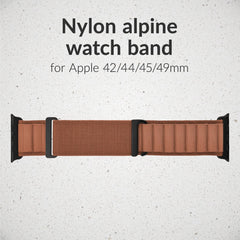 Mobilize Nylon Watch Band - Alpine - Black Connector - For Apple 42/44/45/49Mm - Terracotta - 123TelecomShop