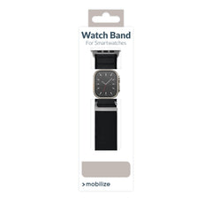Mobilize Nylon Watch Band - Alpine - Titanium Connector - For Apple 38/40/41Mm - Black - 123TelecomShop