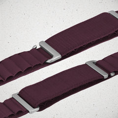 Mobilize Nylon Watch Band - Alpine - Titanium Connector - For Apple 38/40/41Mm - Bordeaux - 123TelecomShop