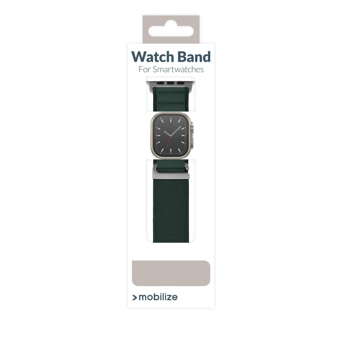 Mobilize Nylon Watch Band - Alpine - Titanium Connector - For Apple 38/40/41Mm - Dark Green - 123TelecomShop
