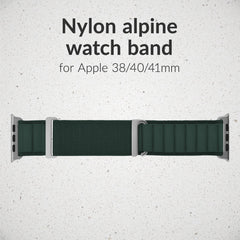 Mobilize Nylon Watch Band - Alpine - Titanium Connector - For Apple 38/40/41Mm - Dark Green - 123TelecomShop