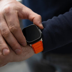 Mobilize Nylon Watch Band - Alpine - Titanium Connector - For Apple 38/40/41Mm - Orange - 123TelecomShop