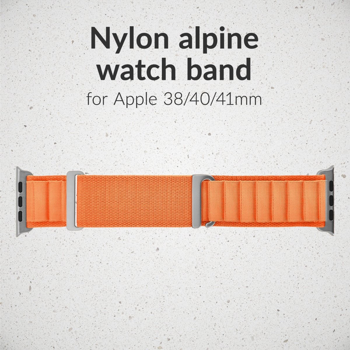 Mobilize Nylon Watch Band - Alpine - Titanium Connector - For Apple 38/40/41Mm - Orange - 123TelecomShop