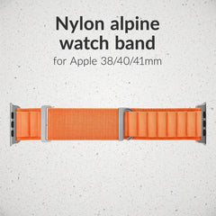 Mobilize Nylon Watch Band - Alpine - Titanium Connector - For Apple 38/40/41Mm - Orange - 123TelecomShop