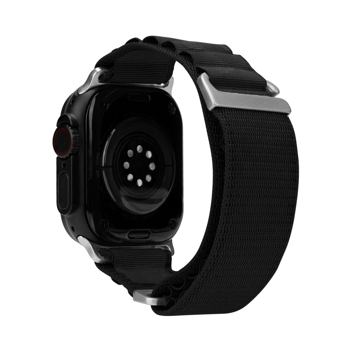 Mobilize Nylon Watch Band - Alpine - Titanium Connector - For Apple 42/44/45/49Mm - Black - 123TelecomShop