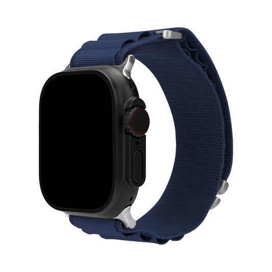 Mobilize Nylon Watch Band - Alpine - Titanium Connector - For Apple 42/44/45/49Mm - Blue - 123TelecomShop