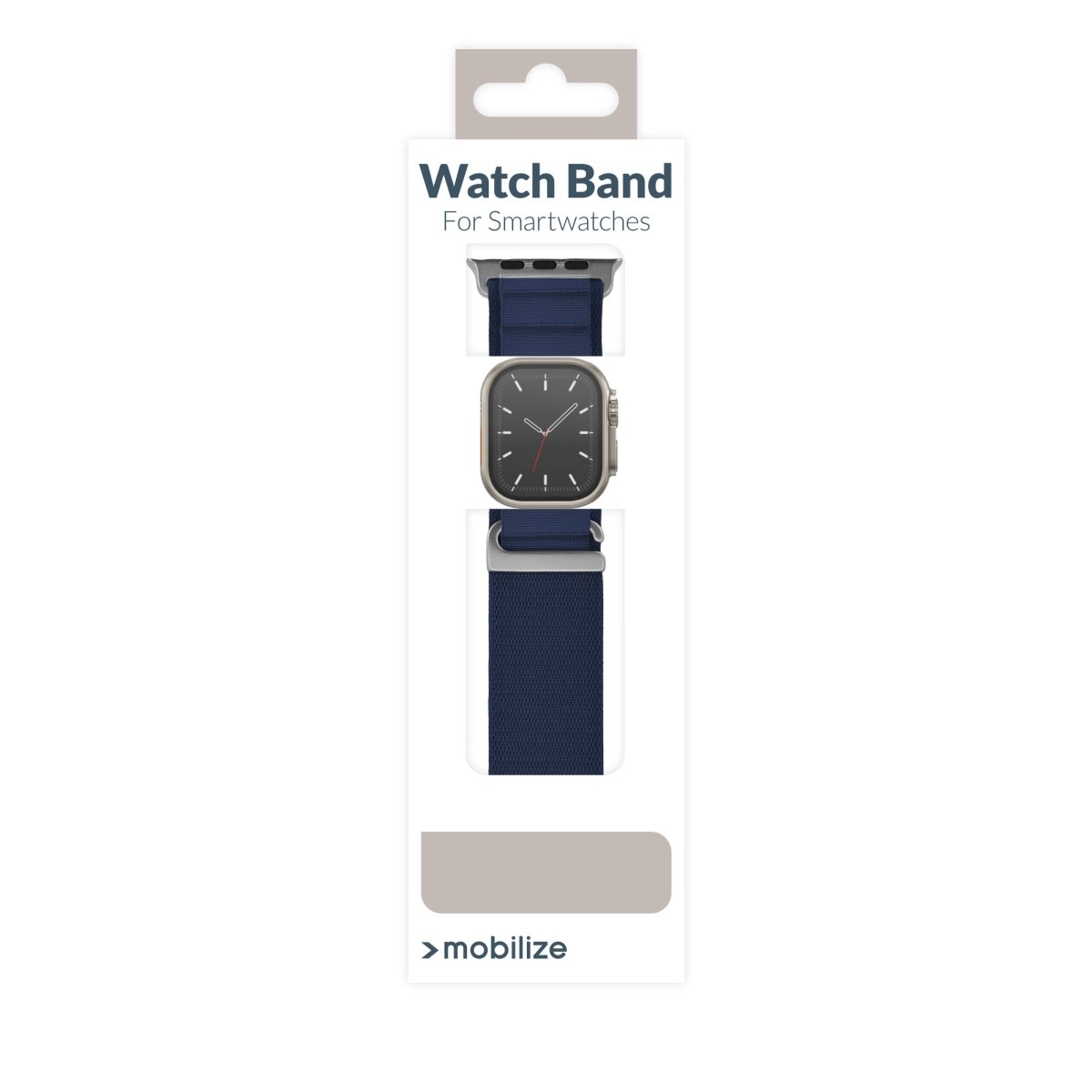 Mobilize Nylon Watch Band - Alpine - Titanium Connector - For Apple 42/44/45/49Mm - Blue - 123TelecomShop