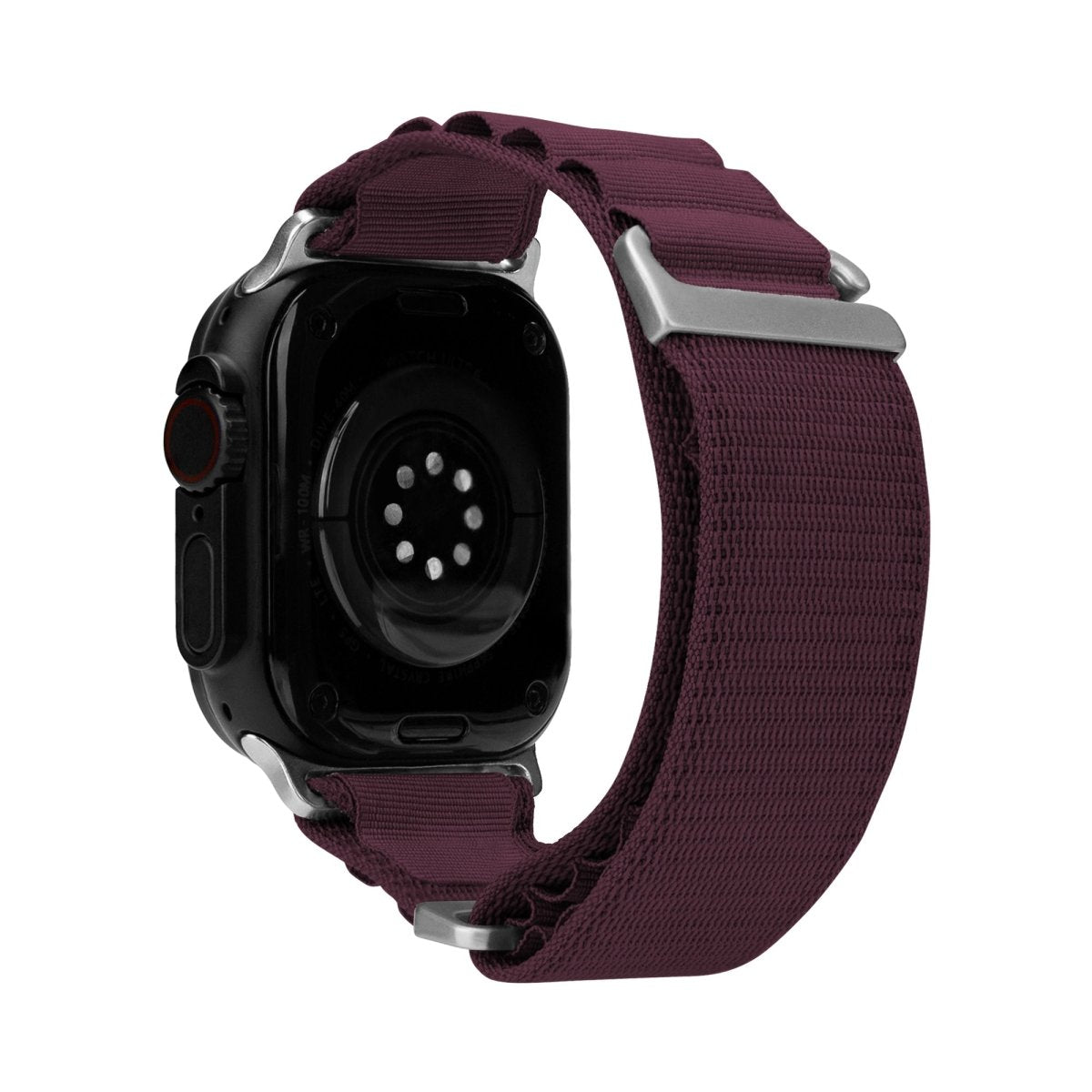 Mobilize Nylon Watch Band - Alpine - Titanium Connector - For Apple 42/44/45/49Mm - Bordeaux - 123TelecomShop