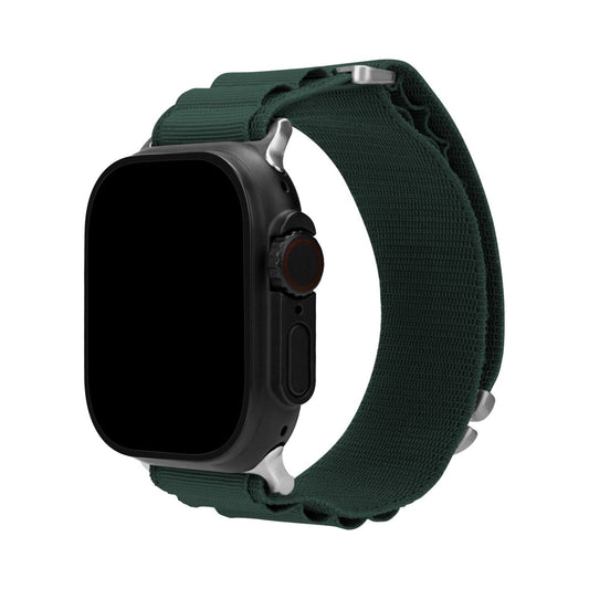 Mobilize Nylon Watch Band - Alpine - Titanium Connector - For Apple 42/44/45/49Mm - Dark Green - 123TelecomShop