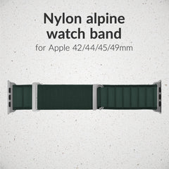 Mobilize Nylon Watch Band - Alpine - Titanium Connector - For Apple 42/44/45/49Mm - Dark Green - 123TelecomShop