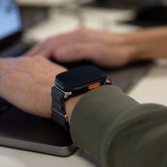 Mobilize Nylon Watch Band - Alpine - Titanium Connector - For Apple 42/44/45/49Mm - Dark Grey - 123TelecomShop