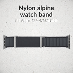 Mobilize Nylon Watch Band - Alpine - Titanium Connector - For Apple 42/44/45/49Mm - Dark Grey - 123TelecomShop