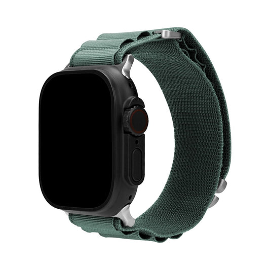 Mobilize Nylon Watch Band - Alpine - Titanium Connector - For Apple 42/44/45/49Mm - Green - 123TelecomShop