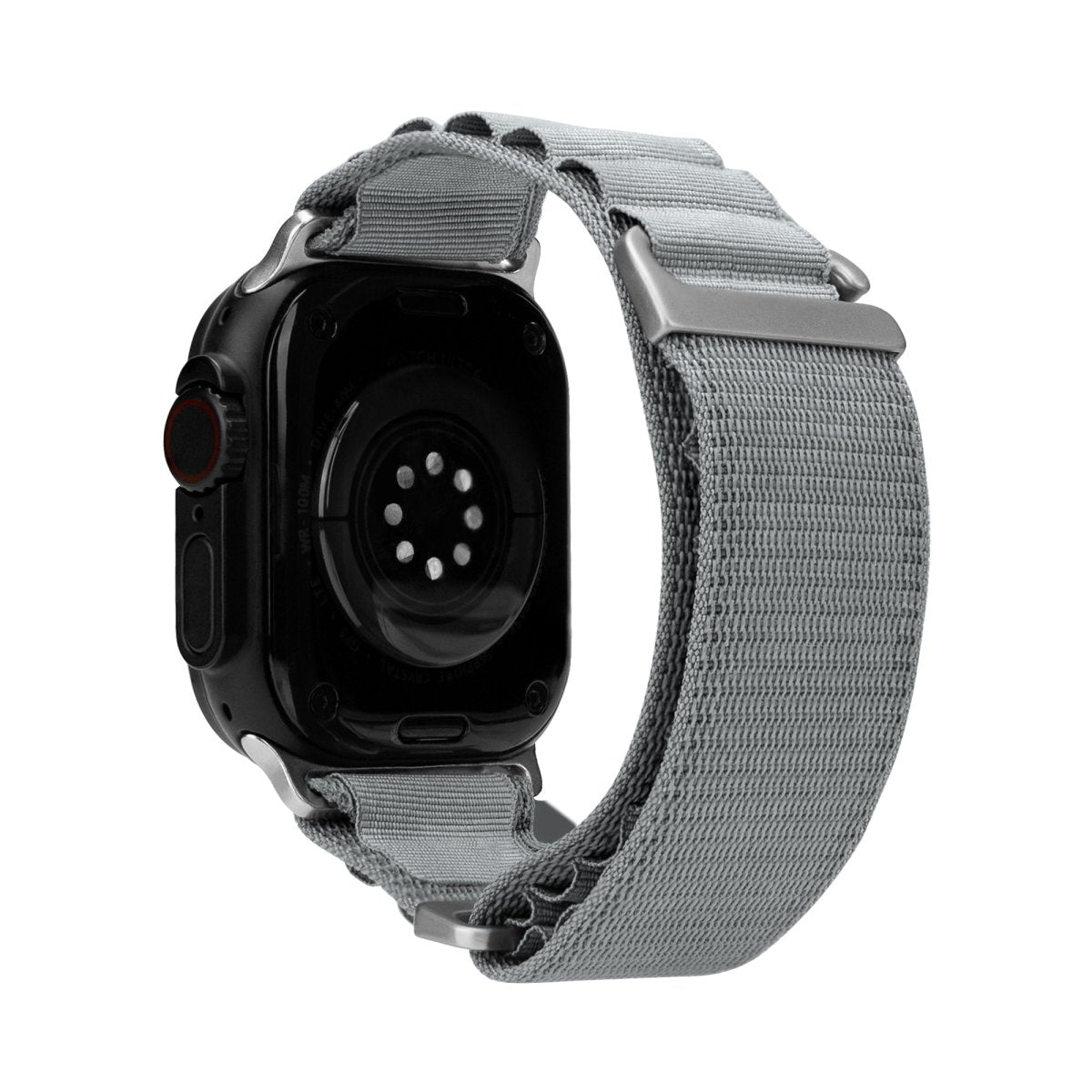Mobilize Nylon Watch Band - Alpine - Titanium Connector - For Apple 42/44/45/49Mm - Light Grey - 123TelecomShop