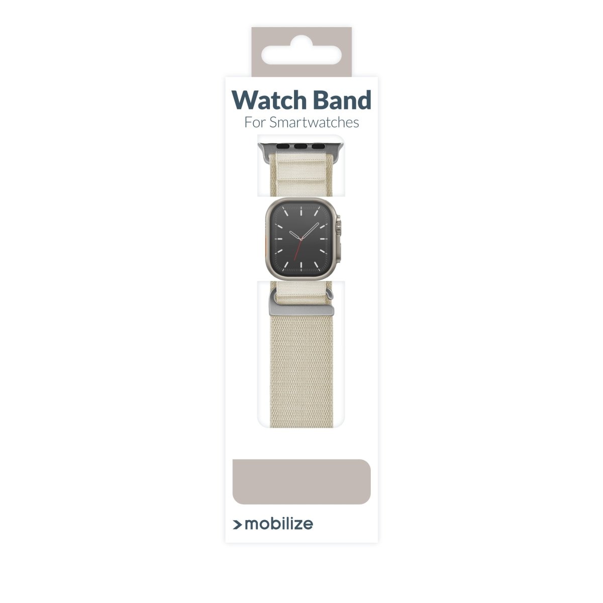 Mobilize Nylon Watch Band - Alpine - Titanium Connector - For Apple 42/44/45/49Mm - Starlight - 123TelecomShop