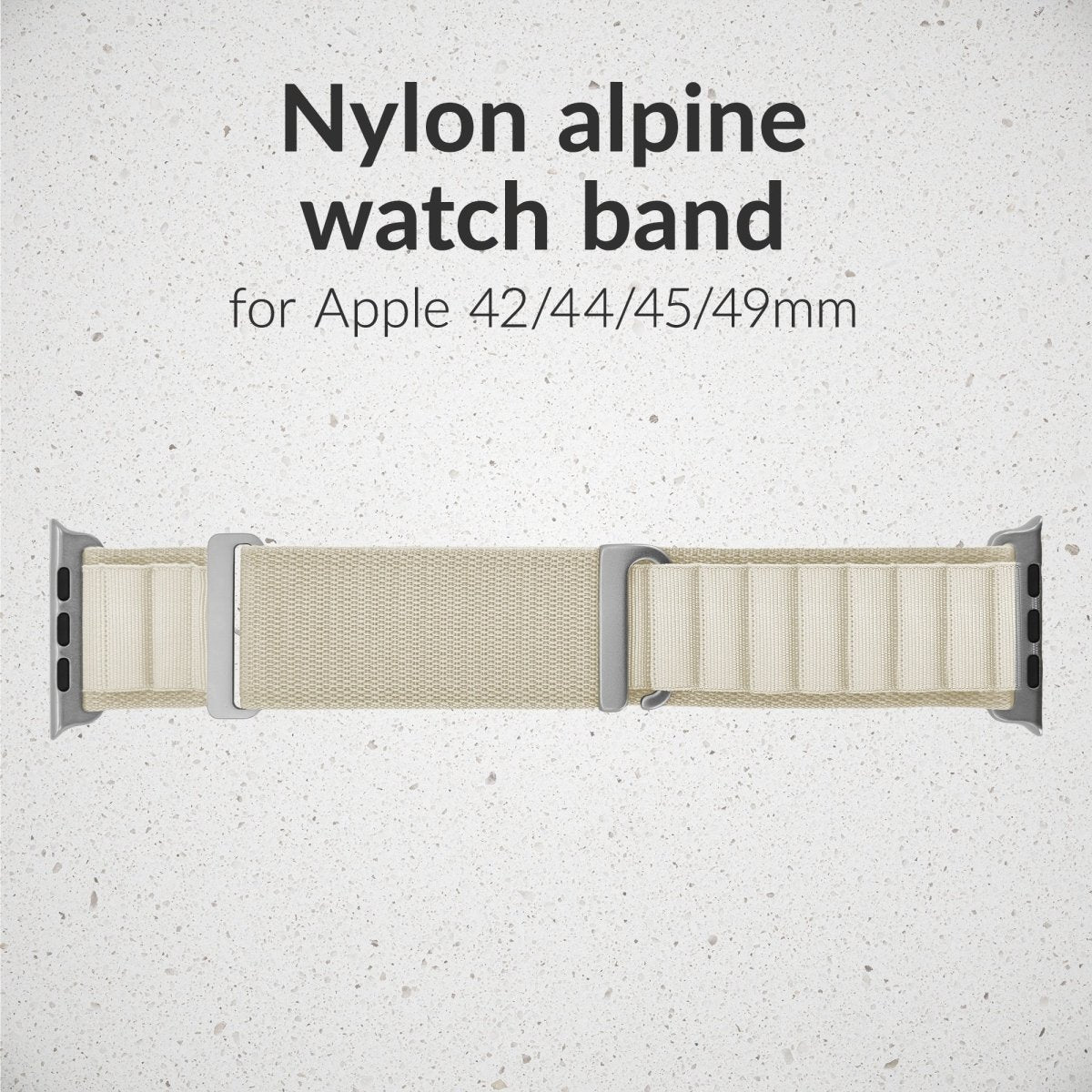 Mobilize Nylon Watch Band - Alpine - Titanium Connector - For Apple 42/44/45/49Mm - Starlight - 123TelecomShop