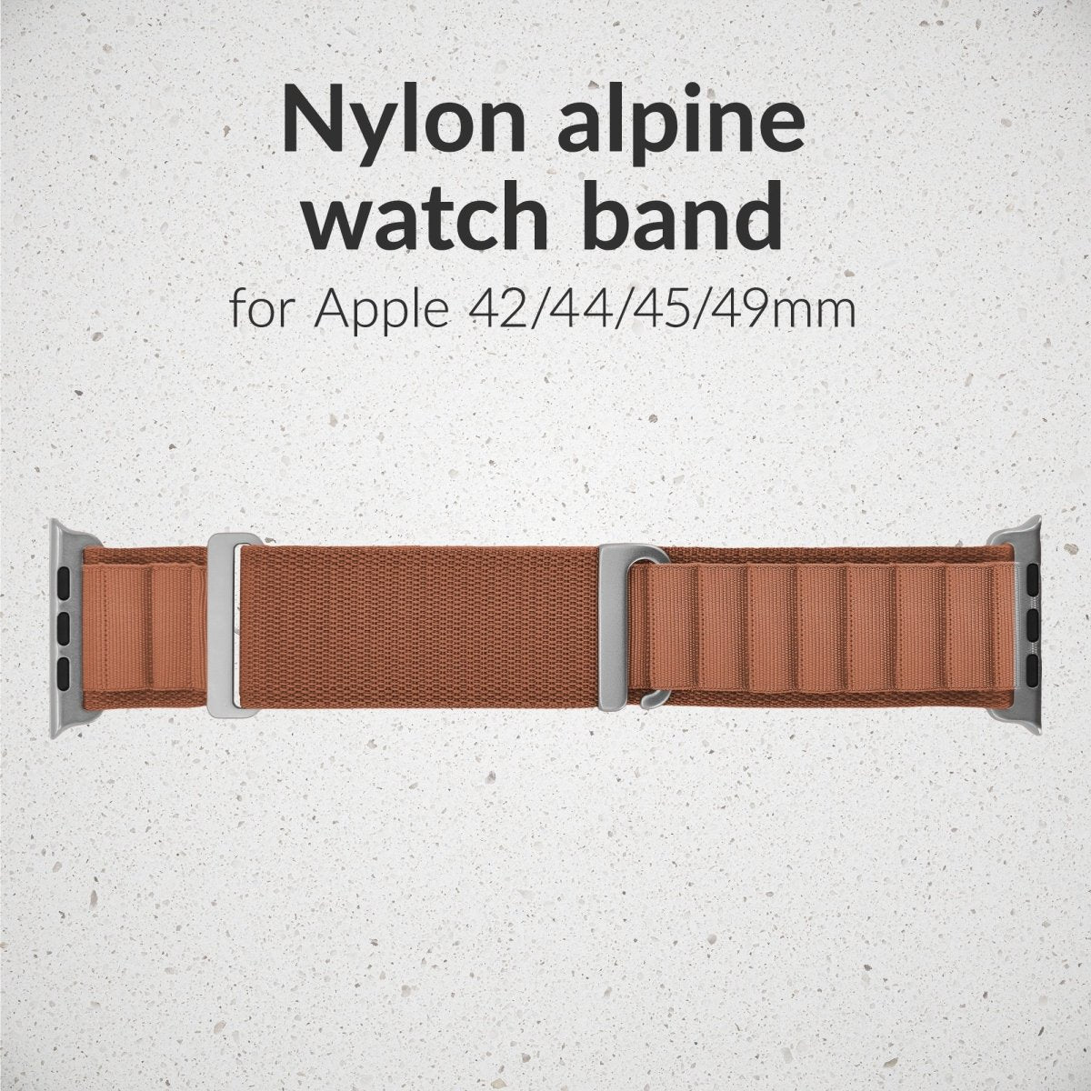 Mobilize Nylon Watch Band - Alpine - Titanium Connector - For Apple 42/44/45/49Mm - Terracotta - 123TelecomShop