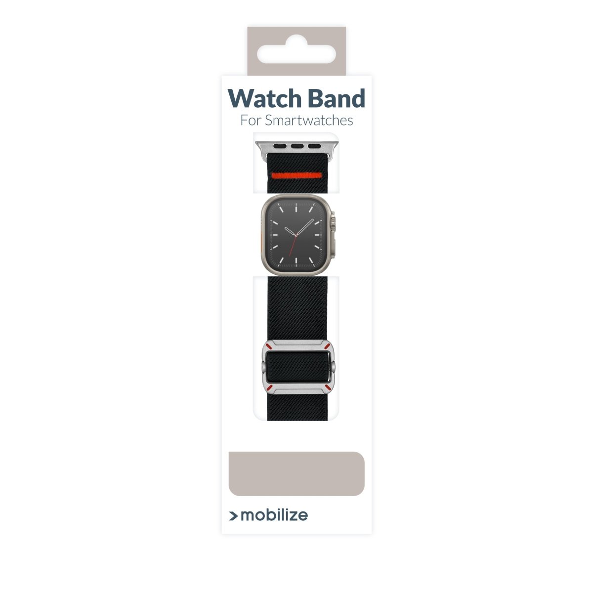 Mobilize Nylon Watch Band - Elastic - For Apple 38/40/41Mm - Black - 123TelecomShop