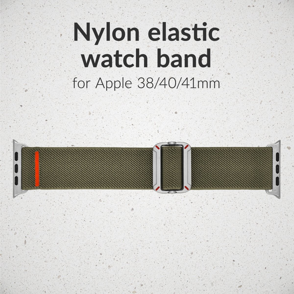 Mobilize Nylon Watch Band - Elastic - For Apple 38/40/41Mm - Khaki - 123TelecomShop