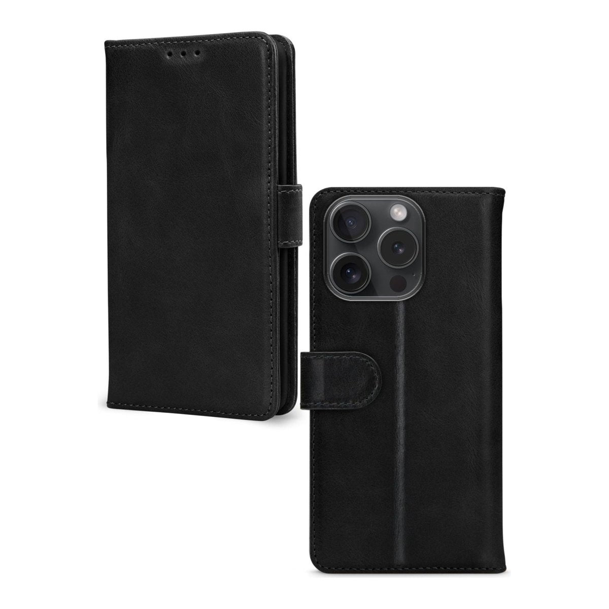 Mobilize Premium Gelly Wallet Book Case Apple Iphone 15 Pro Black - 123TelecomShop