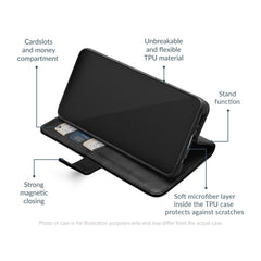 Mobilize Premium Gelly Wallet Book Case Samsung Galaxy S25 Fe Black - 123TelecomShop