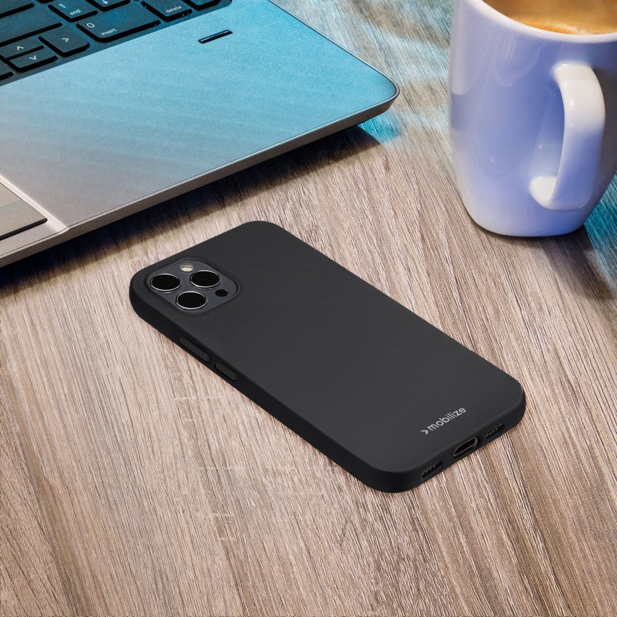 Mobilize Rubber Gelly Case Apple Iphone 16 Plus Matt Black - 123TelecomShop