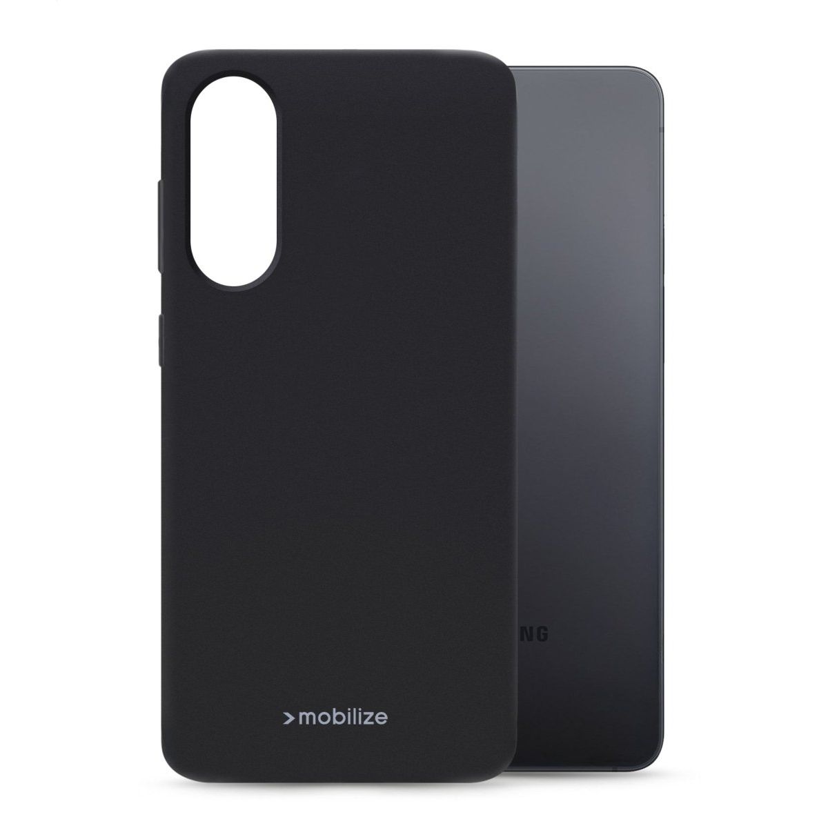 Mobilize Rubber Gelly Case Samsung Galaxy S25 Edge 5G Matt Black - 123TelecomShop