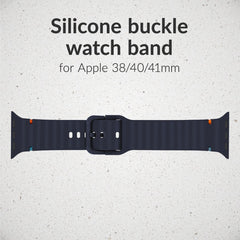 Mobilize Silicon Watch Band - Buckle - For Apple 38/40/41Mm - Blue - 123TelecomShop