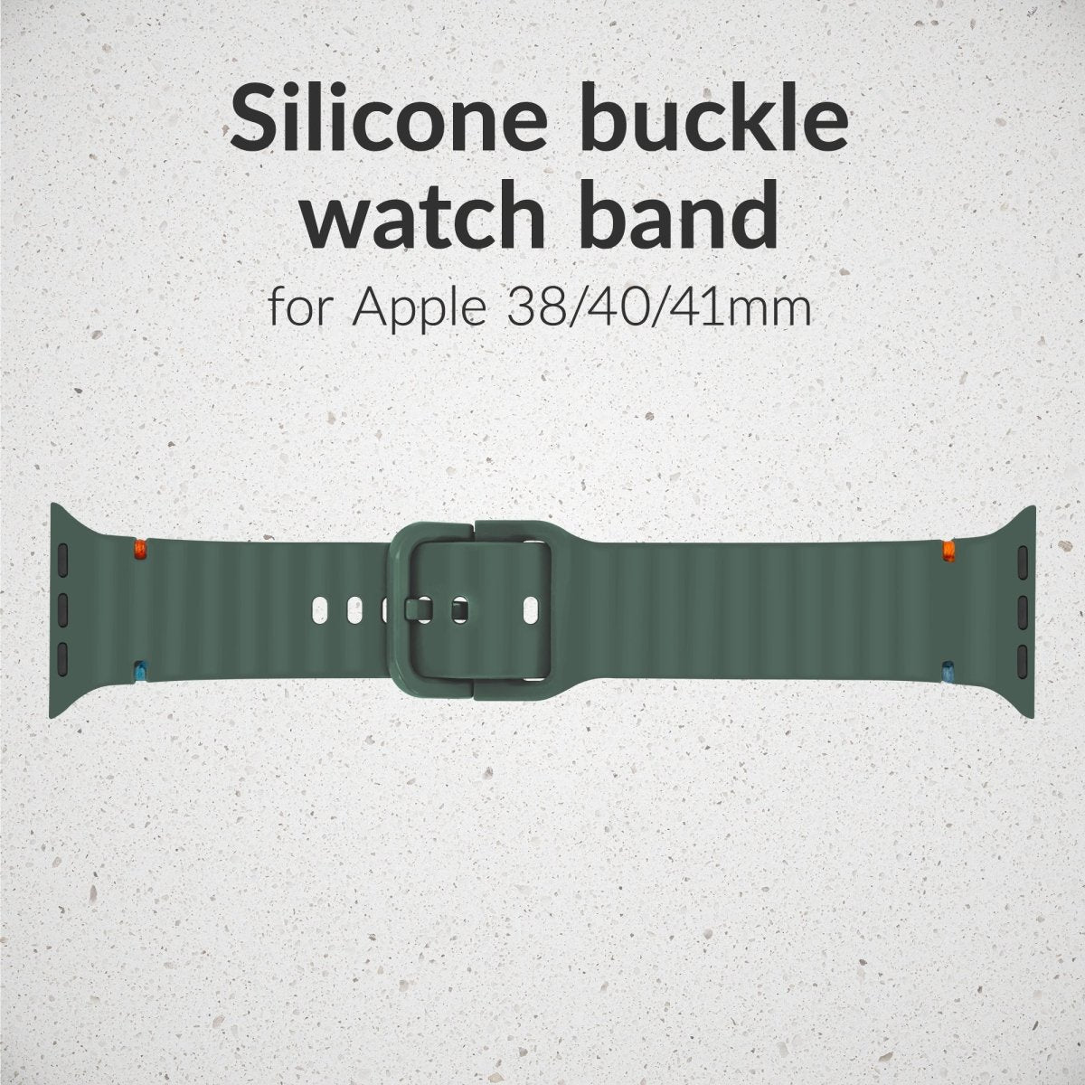 Mobilize Silicon Watch Band - Buckle - For Apple 38/40/41Mm - Green - 123TelecomShop