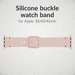 Mobilize Silicon Watch Band - Buckle - For Apple 38/40/41Mm - Pink - 123TelecomShop
