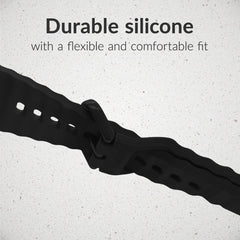 Mobilize Silicon Watch Band - Buckle - For Apple 42/44/45/49Mm - Black - 123TelecomShop
