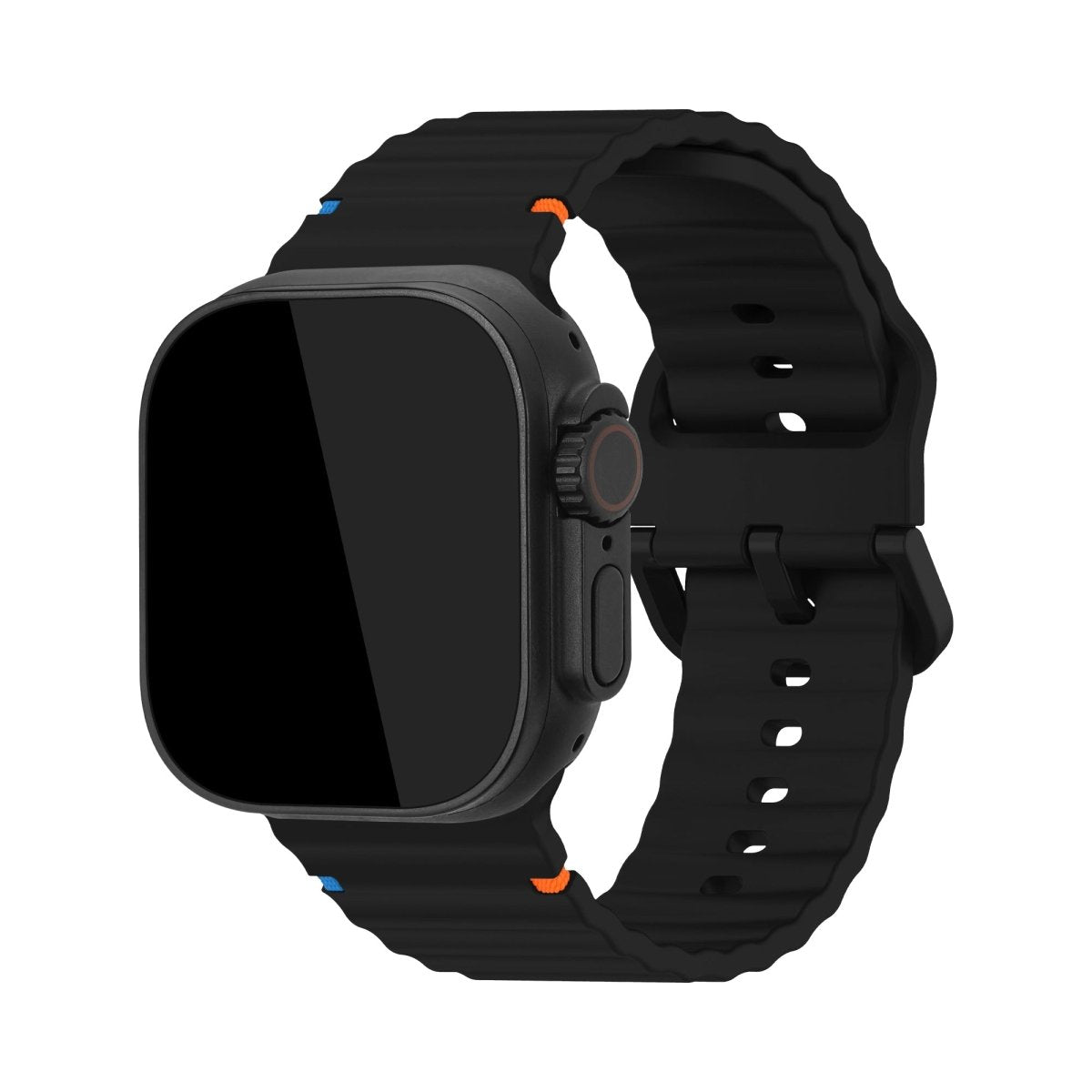 Mobilize Silicon Watch Band - Buckle - For Apple 42/44/45/49Mm - Black - 123TelecomShop