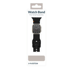 Mobilize Silicon Watch Band - Buckle - For Apple 42/44/45/49Mm - Black - 123TelecomShop