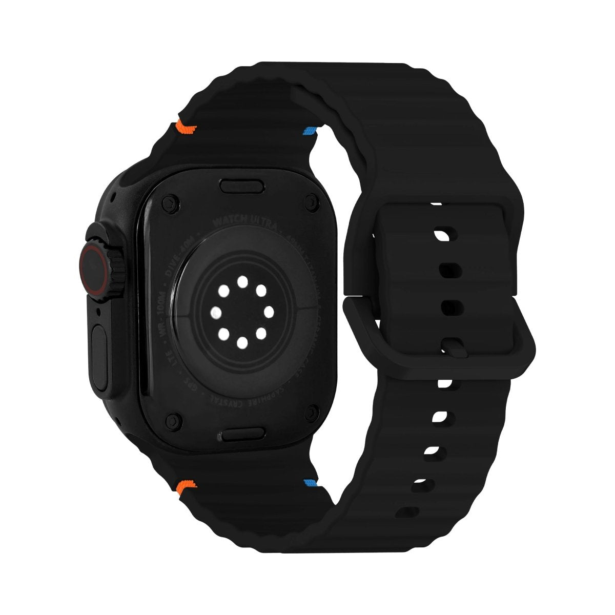 Mobilize Silicon Watch Band - Buckle - For Apple 42/44/45/49Mm - Black - 123TelecomShop