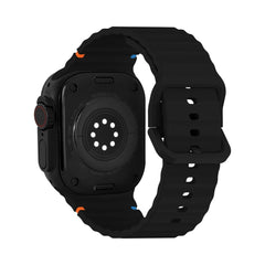 Mobilize Silicon Watch Band - Buckle - For Apple 42/44/45/49Mm - Black - 123TelecomShop