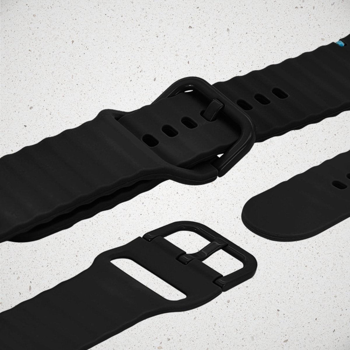 Mobilize Silicon Watch Band - Buckle - For Apple 42/44/45/49Mm - Black - 123TelecomShop