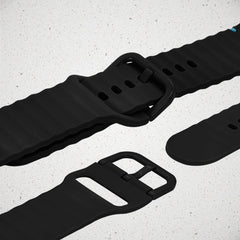 Mobilize Silicon Watch Band - Buckle - For Apple 42/44/45/49Mm - Black - 123TelecomShop