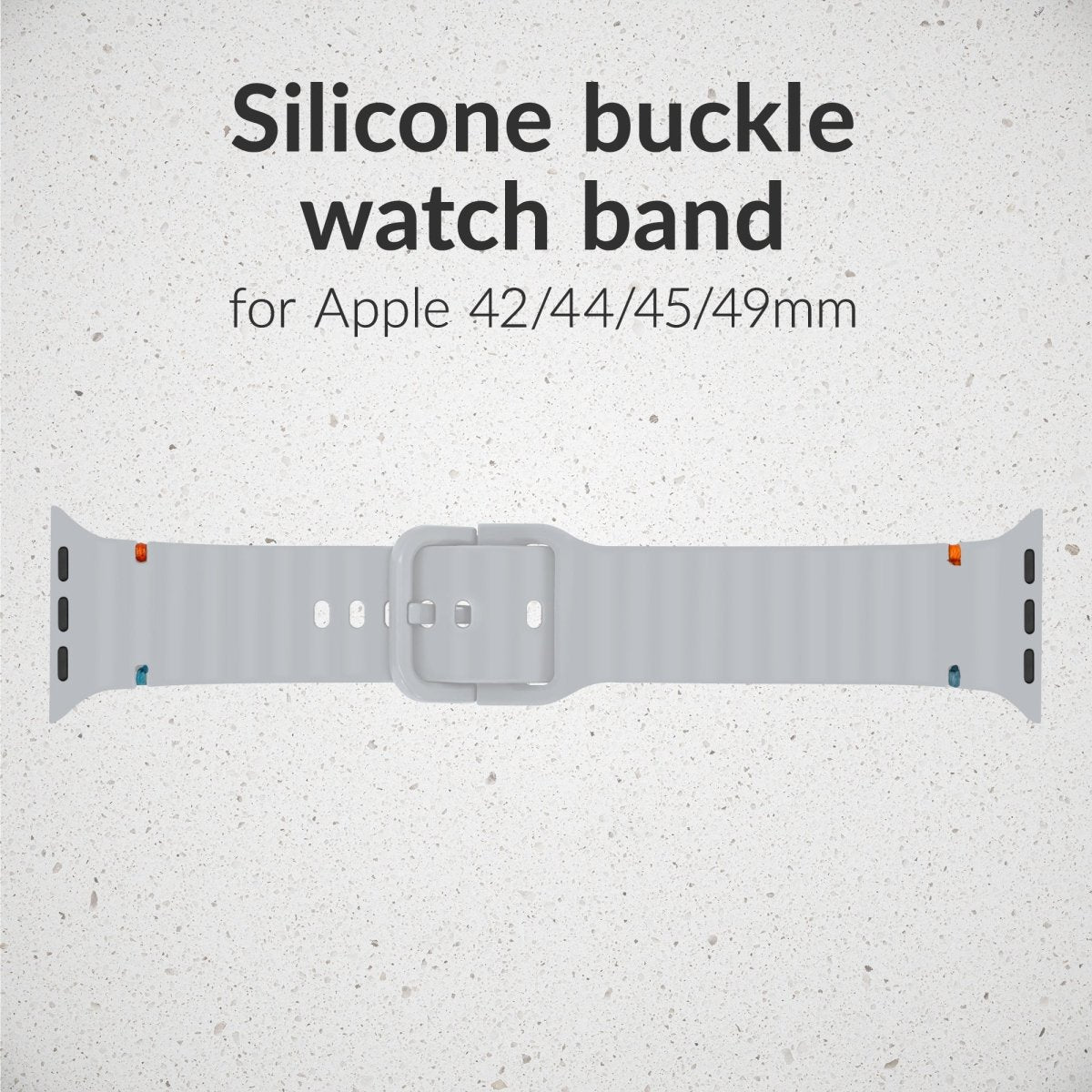 Mobilize Silicon Watch Band - Buckle - For Apple 42/44/45/49Mm - Grey - 123TelecomShop