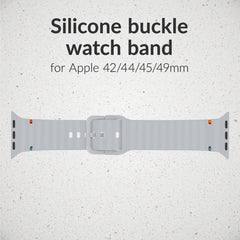 Mobilize Silicon Watch Band - Buckle - For Apple 42/44/45/49Mm - Grey - 123TelecomShop