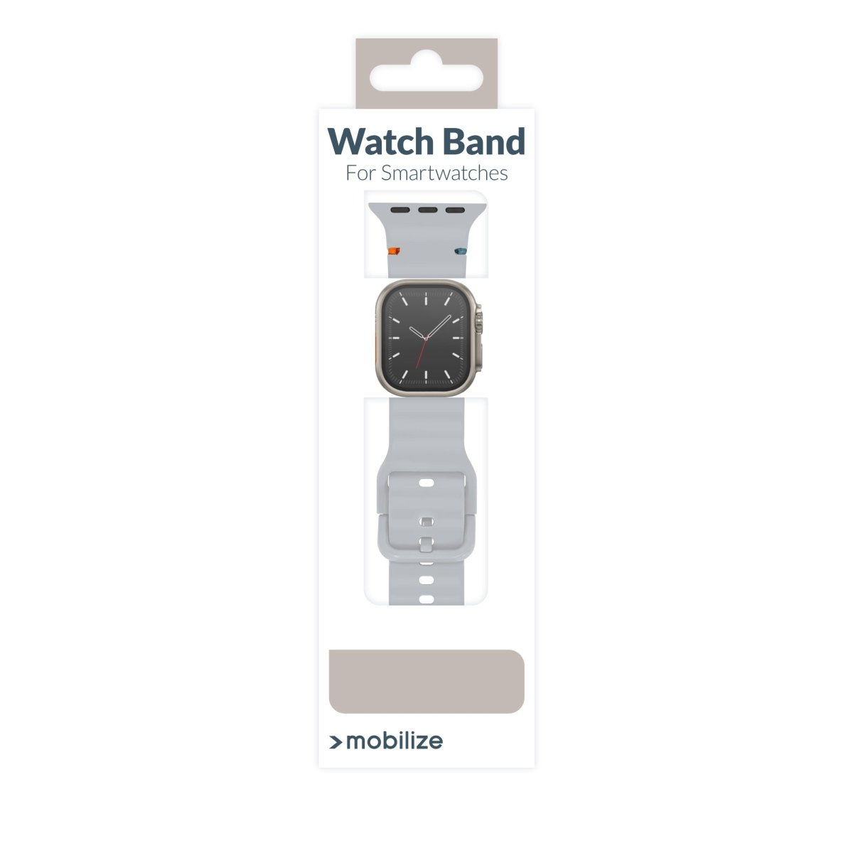 Mobilize Silicon Watch Band - Buckle - For Apple 42/44/45/49Mm - Grey - 123TelecomShop