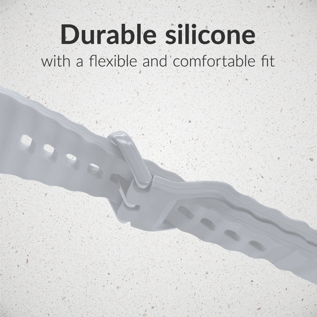 Mobilize Silicon Watch Band - Buckle - For Apple 42/44/45/49Mm - Grey - 123TelecomShop